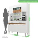 Ver imagem 6 de Armario De Cozinha 8 Portas 2 Gavetas Onix 