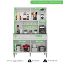 Ver imagem 4 de Armario De Cozinha 8 Portas 2 Gavetas Onix 