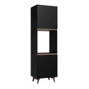 Ver imagem 1 de Torre-Quente Armário de Cozinha 60 cm 2 Portas Preto Reims Madesa