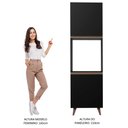 Ver imagem 6 de Torre-Quente Armário de Cozinha 60 cm 2 Portas Preto Reims Madesa