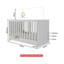 Ver imagem 6 de Berço 3 em 1 com Colchão Incluso Doce de Leite Multimóveis MP4310 Branco