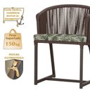 Ver imagem 5 de Mesa com 4 Cadeiras e Noronha Estofado 5 Trama Original Marrom