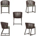 Ver imagem 2 de Mesa com 4 Cadeiras e Noronha Estofado 5 Trama Original Marrom