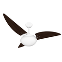Ver imagem 1 de Ventilador de Teto Noronha Branco Com 3 Pás Tabaco de MDF 110 V Ventex