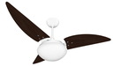 Ver imagem 1 de Ventilador de Teto Noronha Branco Com 3 Pás Tabaco de MDF 110 V Ventex