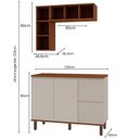 Ver imagem 3 de Conjunto de Banheiro Modulado 100% Mdf 3 Peças com Detalhes em Ângulo 45 Graus Auris