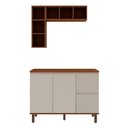 Ver imagem 2 de Conjunto de Banheiro Modulado 100% Mdf 3 Peças com Detalhes em Ângulo 45 Graus Auris