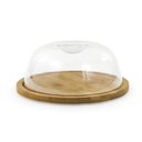 Ver imagem 2 de Queijeira de Bambu 19 X 8 Cm com Tampa Transparente Mimo