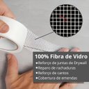 Ver imagem 4 de Fita Telada Auto Adesiva 100mm X 20m Gesso Drywall Alvenaria + Estilete 25mm com Trava Giratória e L