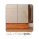 Ver imagem 6 de Guarda-Roupa Essence 6 Portas 2 Gavetas - Cinamomo/Off White Yescasa
