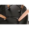 Conjunto Mesa Eames Preta 110cm e 4 Cadeiras Eames Pp Preta - 6