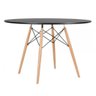 Conjunto Mesa Eames Preta 110cm e 4 Cadeiras Eames Pp Preta - 8