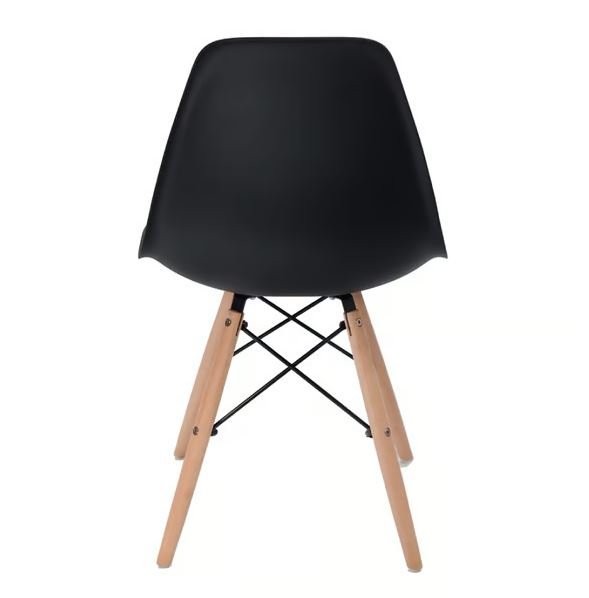 Conjunto Mesa Eames Preta 110cm e 4 Cadeiras Eames Pp Preta - 9