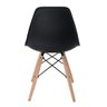 Conjunto Mesa Eames Preta 110cm e 4 Cadeiras Eames Pp Preta - 9