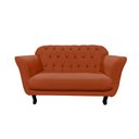 Ver imagem 4 de Kit Namoradeira + 1 Poltrona Decorativa Dália Veludo Terracota