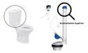 Ver imagem 4 de Kit Completo Reparo Simples Entrada e Saída Caixa Acoplada para o Vaso Eternit 1.6gpf 6.0lpf