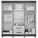 Ver imagem 2 de Guarda-Roupa Casal 6 Portas 2 Gavetas Paris 