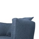 Ver imagem 3 de Poltrona Luaninha Base Metálica Preta Linho Azul - Vallisa Decor