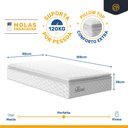 Ver imagem 5 de Cama Box Baú com Colchão de Molas Ensacadas Pillow Top Flora + Auxiliar Unique Solteiro 88cm