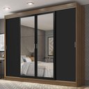 Ver imagem 1 de Guarda-roupa Casal Madesa Austin 4 Portas de Correr com Espelhos 3 Gavetas