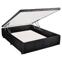 Ver imagem 1 de Cama Box Baú Casal Mega Tecido Black - 138x188