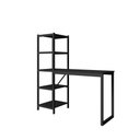 Ver imagem 2 de Mesa Escrivaninha Industrial Office Fit com 5 Prateleira Preto