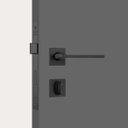 Ver imagem 3 de Fechadura Classic 3000 Banheir Roseta Quadrada- Black - Stam
