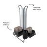 Suporte de Mesa Black para Sachê com Porta Copos - Stolf - 3