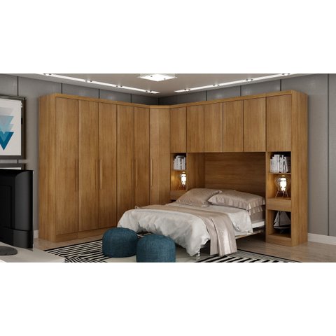 Modulado Casal Completo 6 Portas 8 Gavetas - Linea-cumaru - Móveis Novo Horizonte