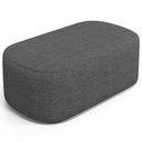 Ver mais imagens de Cabeceira Cama Box 100cm Lanna com Puff Recamier Doha W01 Linho Cinza Escuro - Lyam Decor