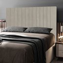 Ver imagem 2 de Cabeceira Cama Box Casal Queen Size Nala 160cm Veludo Bege - Desk Design
