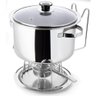 Rechaud Inox Banho Maria Bowl Embutido Buffet 6 Peças 5,8 Litros Alta Qualidade Servir Pratos - 1