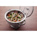 Ver imagem 2 de Rechaud Tramontina Redondo em Aço Inox Banho Maria com Suporte para Tampa 4,3 L Tramontina