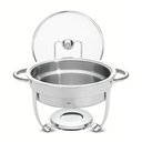 Ver imagem 1 de Rechaud Tramontina Redondo em Aço Inox Banho Maria com Suporte para Tampa 4,3 L Tramontina