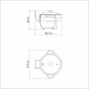 Ver imagem 3 de Rechaud Tramontina Redondo em Aço Inox Banho Maria com Suporte para Tampa 4,3 L Tramontina