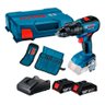 Parafusadeira Furadeira 18v Gsb18v-50 2 Bateria Kit Cor Azul Frequência 60hz 110v/220v Bosch - 1