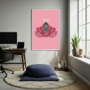 Ver imagem 1 de Quadro Decorativo Open Your Mind - Buda - 70x50cm:moldura Branca