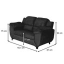 Ver imagem 3 de Sofá para Sala de Estar 2 Lugares Clássico