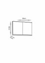 Ver imagem 4 de Espelheira para Banheiro Gabriela 90 Cm - Fabribam