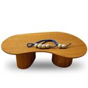 Ver imagem 4 de Mesa de Centro Orgânica Bean 90x60cm Freijo
