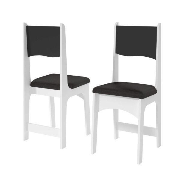 Conjunto Sala de Jantar Mesa com 4 Cadeiras Nicoli Sonetto Móveis - 4