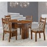 Conjunto Sala de Jantar Mesa com 4 Cadeiras Urca Sonetto Móveis - 1