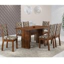 Ver imagem 1 de Conjunto Sala de Jantar Mesa com 6 Cadeiras Capri Sonetto Móveis
