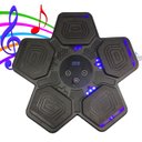 Ver imagem 1 de Maquina Boxe Saco Pancada Soco Interativo 5 Modos Velocidade Som Inteligente Treino Luta Musculaçao 