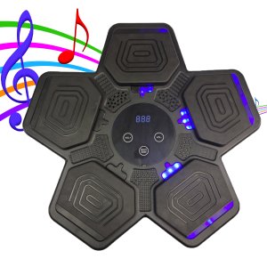 Maquina Boxe Saco Pancada Soco Interativo 5 Modos Velocidade Som Inteligente Treino Luta Musculaçao 