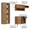 Ver imagem 5 de Armário de Cozinha Completa 229cm Rustic Emilly Fit Madesa 03