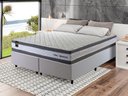 Ver imagem 1 de Conjunto Cama Box Queen c/ Molas Ensacadas Alpine Branco 158x198x65