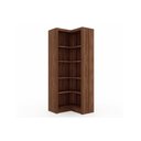 Ver imagem 1 de Guarda Roupa Closet de Quarto Canto Oblíquo Me4132 C- 4 Prateleiras Aberto S- Portas Nogal