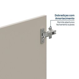 Guarda-Roupa 2 Módulos 4 Portas 3 Prateleiras Frame CabeCasa MadeiraMadeira - 10