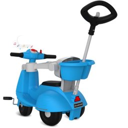 Triciclo Banderetta Passeio &amp; Pedal Azul Bandeirante 1245 - 2
